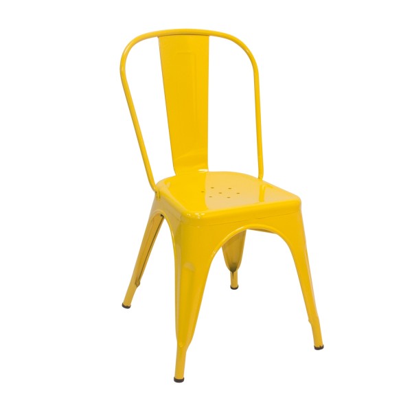 SILLA LANK INDUSTRIAL RÉPLICA AMARILLA - Sillas Tólix 