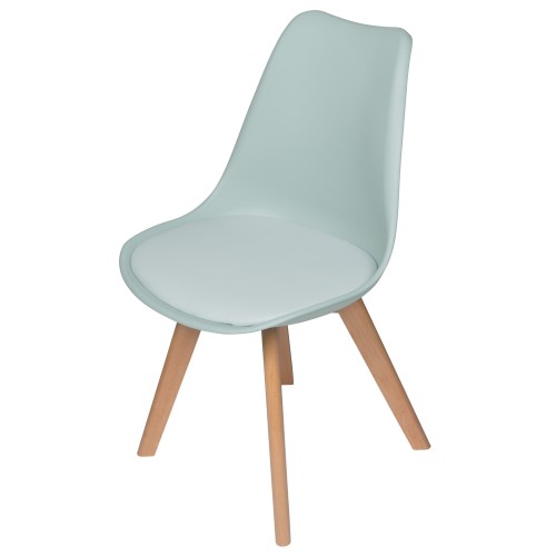 PACK 4 SILLAS NEW TOWER WOOD AGUAMARINA EXTRA QUALITY - Sillas Tower 