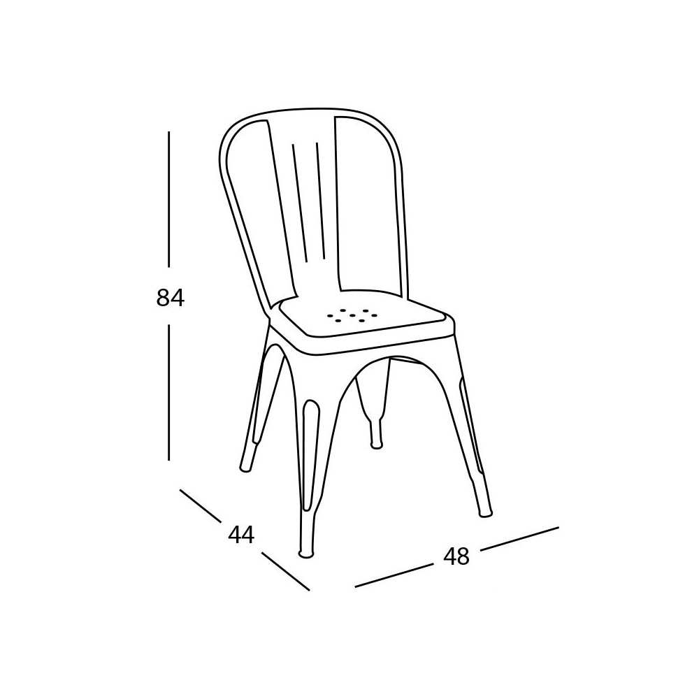 PACK 4 SILLAS LANK BLANCAS