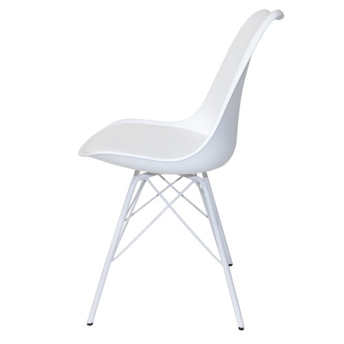 PACK 4 SILLAS  TOWER MÉTAL BLANCAS