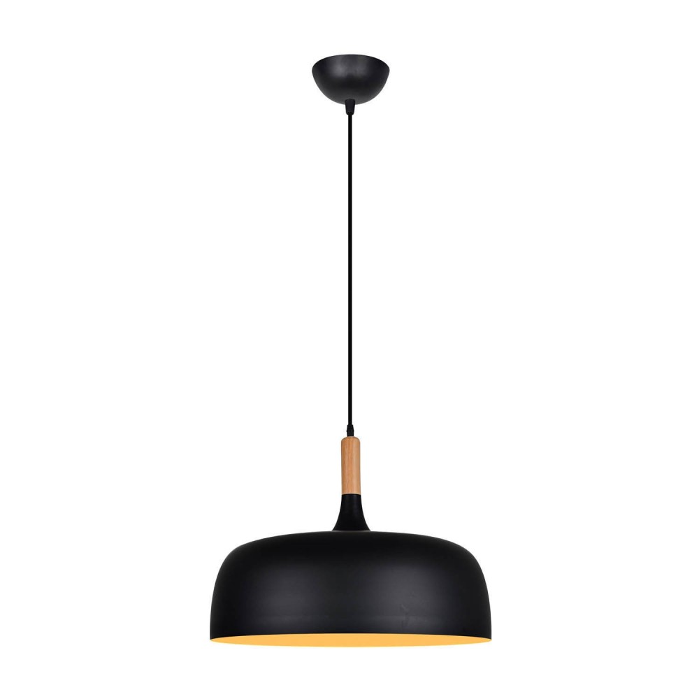 LÁMPARA DE TECHO UNAX NEGRA 48 CM