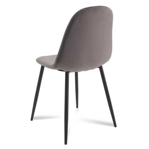 SILLA CORO VELVET BLACK