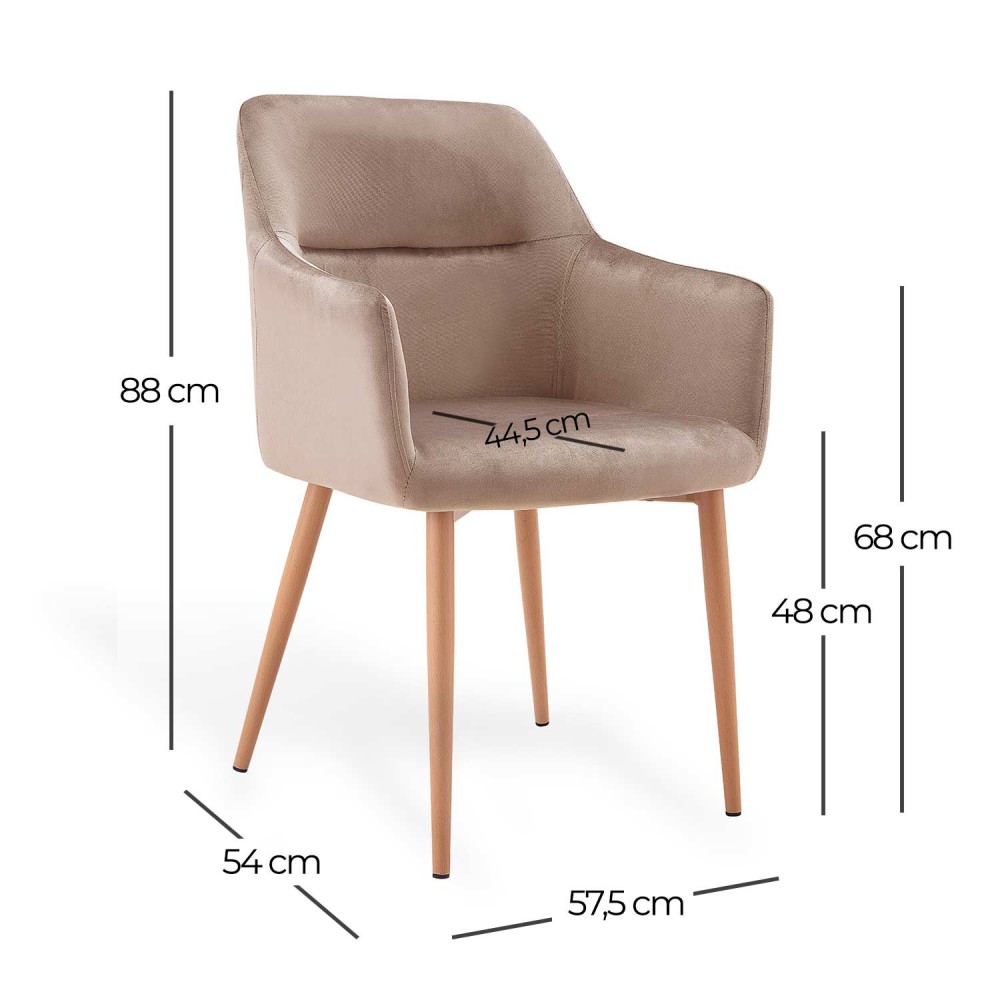 SILLÓN MORGAN VELVET - Sillas Tapizadas 