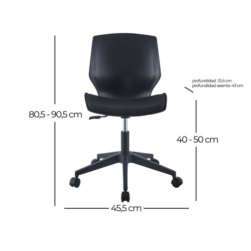 SILLA DE OFICINA CON RUEDAS ERGONOMIC - Sillas de Oficina 
