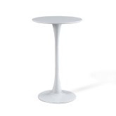 MESA ALTA IBIZA WHITE Ø60 CM