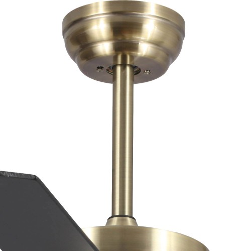 VENTILADOR 3 PALAS MADERA LED 16W AINSA ALUMINIO