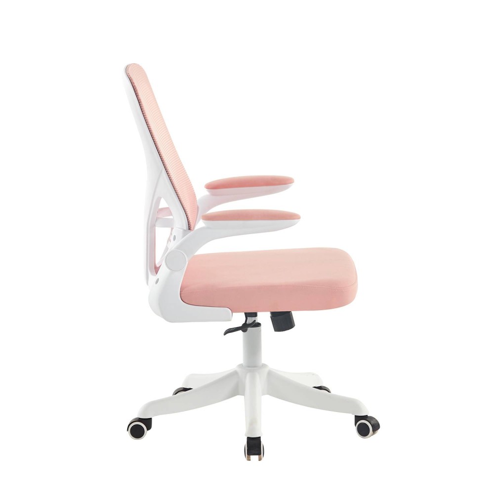 SILLA DE ESCRITORIO CON RUEDAS STUDIO ROSA - Sillas Escritorio Juvenil 