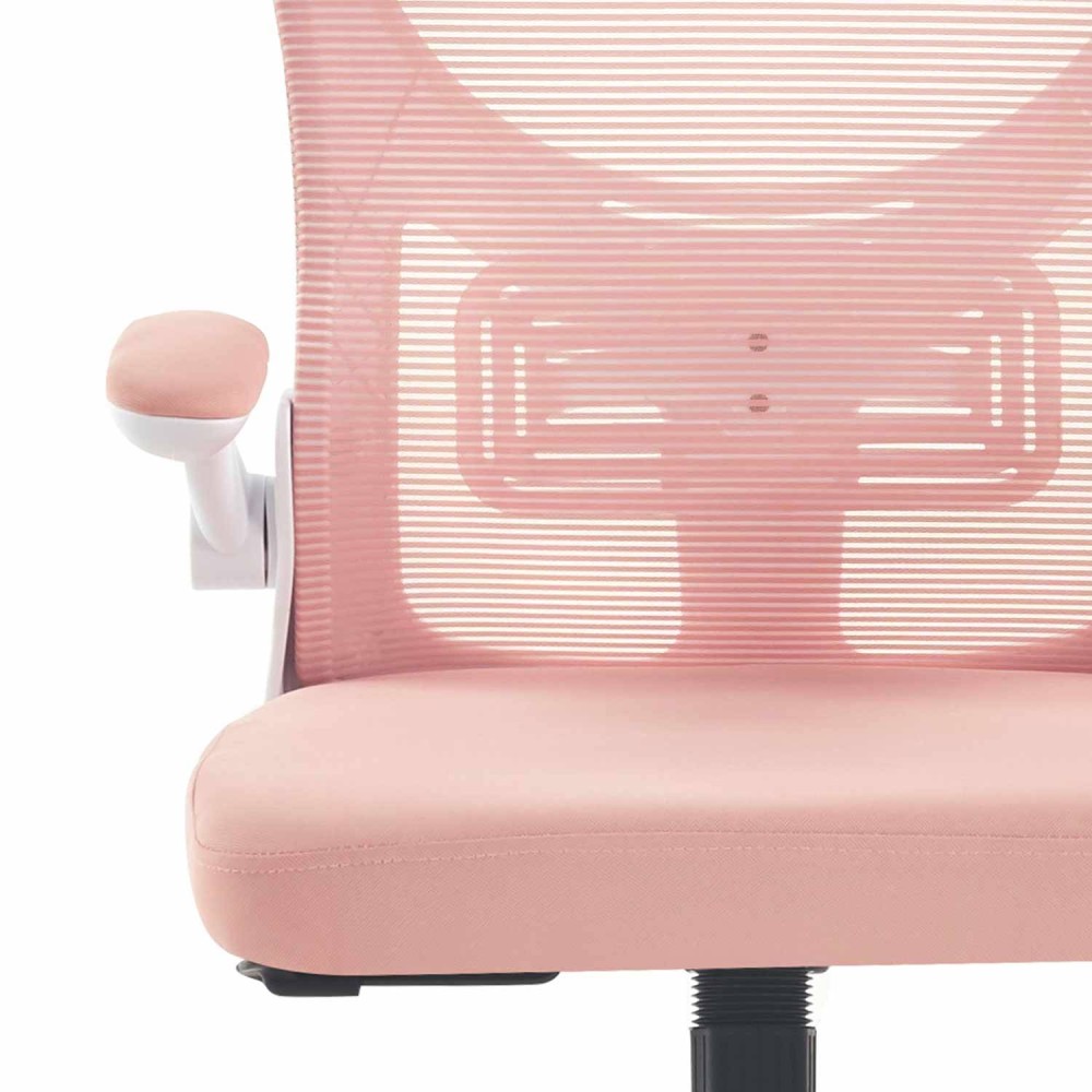 SILLA DE ESCRITORIO CON RUEDAS STUDIO ROSA - Sillas Escritorio Juvenil 