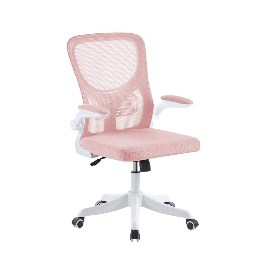 SILLA DE ESCRITORIO CON RUEDAS STUDIO ROSA - Sillas Escritorio Juvenil 