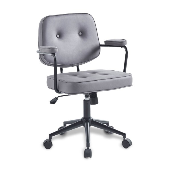 SILLA DE ESCRITORIO FELICITY GRIS OSCURO - Sillas de Oficina 