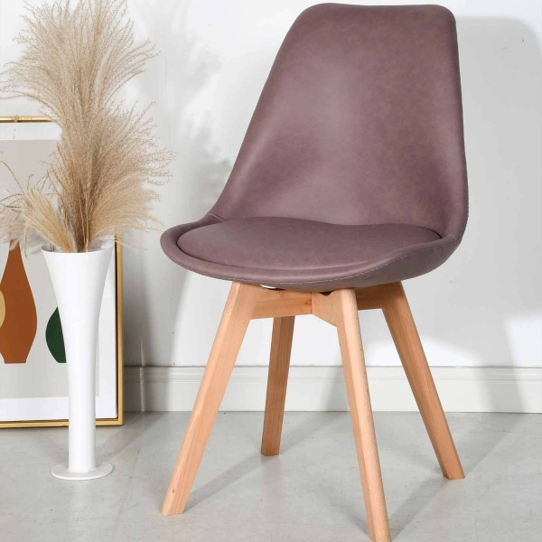 SILLA NEW TOWER WOOD TAPIZADA