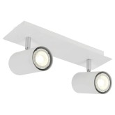 FOCO 2 LUCES BLANCO MADDOX - Lámparas colgantes y plafones 