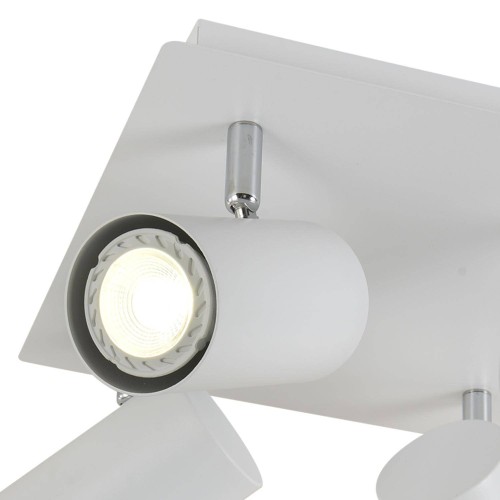 PLAFON 4 LUCES BLANCO MADDOX - Lámparas colgantes y plafones 