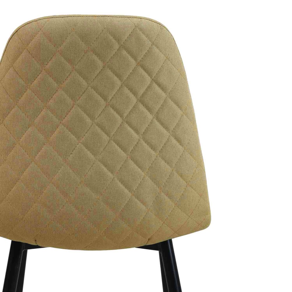 SILLA CORO CAPITONÉ BLACK - Sillas nórdicas 