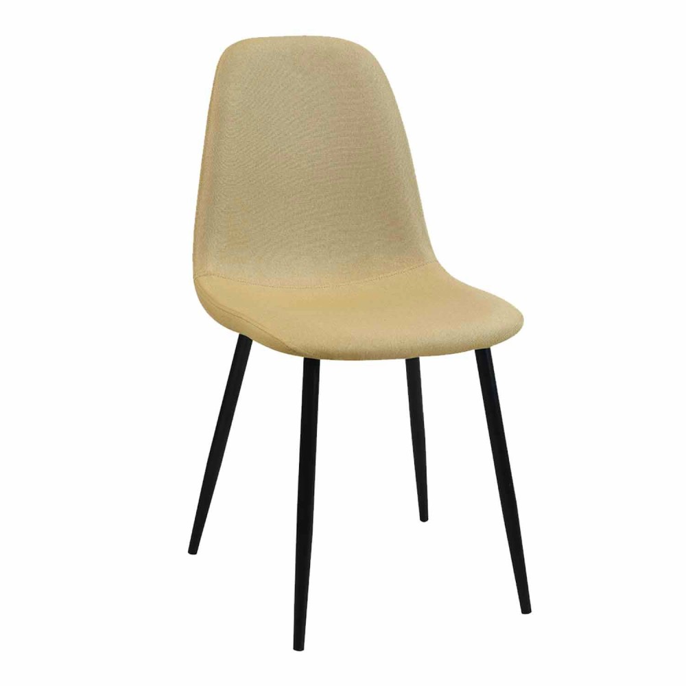 SILLA CORO CAPITONÉ BLACK - Sillas nórdicas 