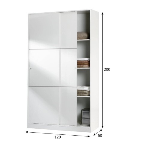 ARMARIO TOP BLANCO BRILLO - Armarios de Dormitorio 