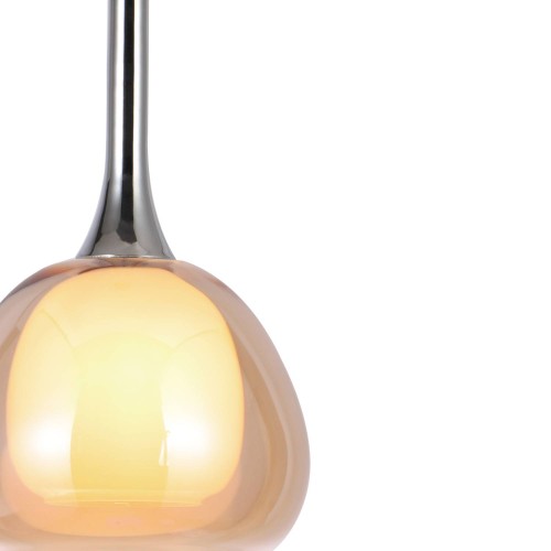 LÁMPARA COLGANTE 1 LUZ ÁMBAR HUBA - Lámparas colgantes y plafones 