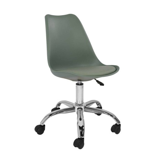 Silla New Tower verde kale con ruedas | Venta de Muebles Online