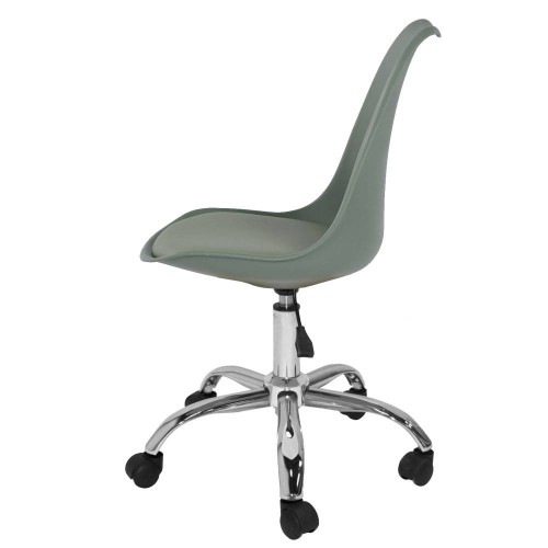 Silla New Tower verde kale con ruedas | Venta de Muebles Online
