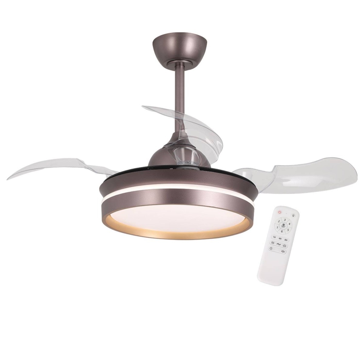 APOLANA VENTILADOR 4 PALAS PLEGABLES LED