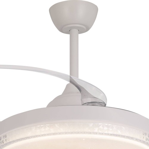 Ventilador 4 palas plegables LED 48W Klaas | Venta de Muebles Online