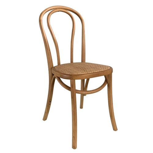 Pack 4 Sillas Folie Natural en madera y rattan | Venta de Muebles Online