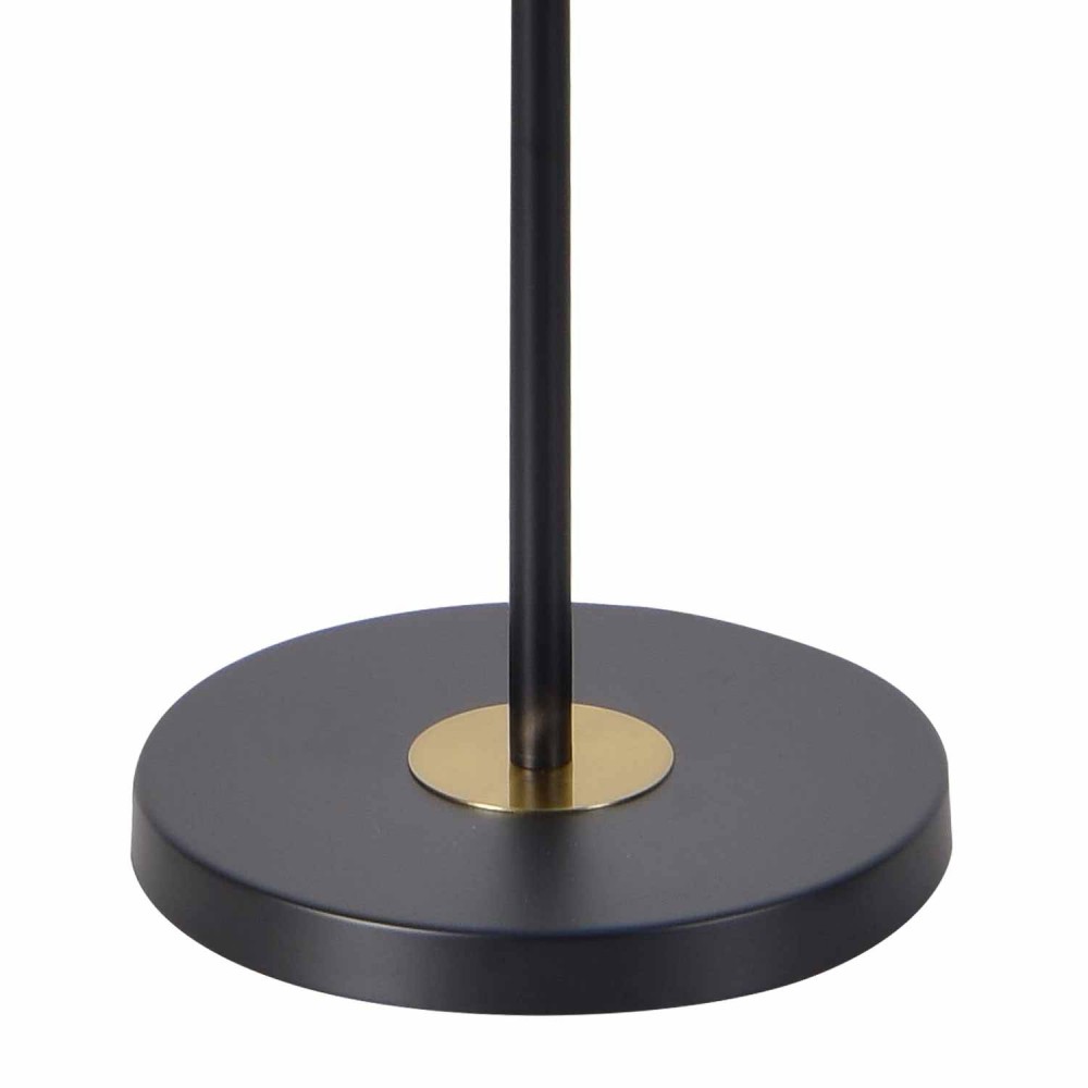 Lámpara de pie Oval fumé. Base de 30 cm de diámetro.