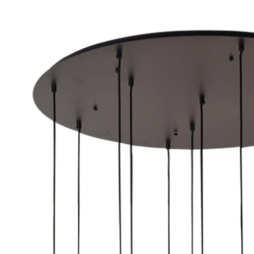 Lámpara colgante 12 luces Glory con estructura de acero