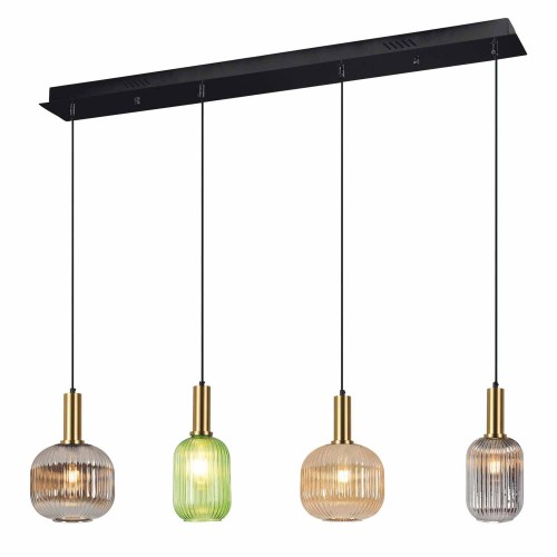 Lámpara rectangular 4 luces Glory-