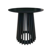 Mesa de centro Tina redonda en color negro, diseño moderno y minimalista