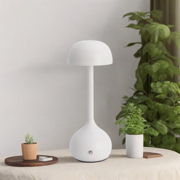 Lámpara Sobremesa OYU Blanca Recargable LED | UKUKHOME.com 2