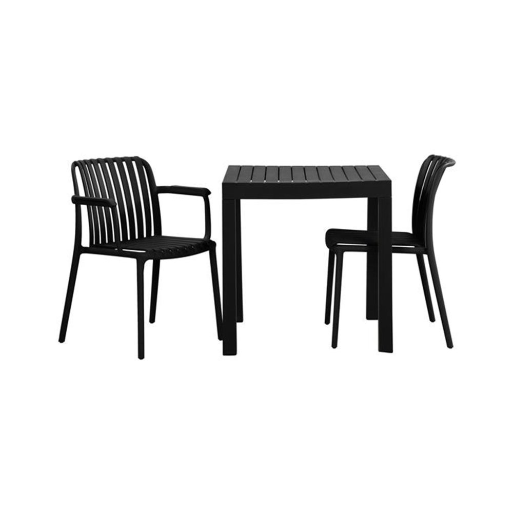 Silla Negra Maracay Reposabrazos - Estilo y Durabilidad - UKUKHOME.com