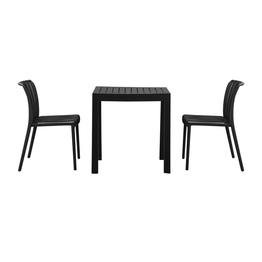 Mesa de Jardín Negra Nagari - Diseño Moderno y Duradero - UKUKHOME.com
