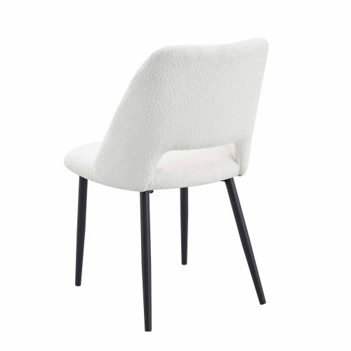 Silla Nanna blanca Black – Diseño moderno y confort - UKUKHOME.com
