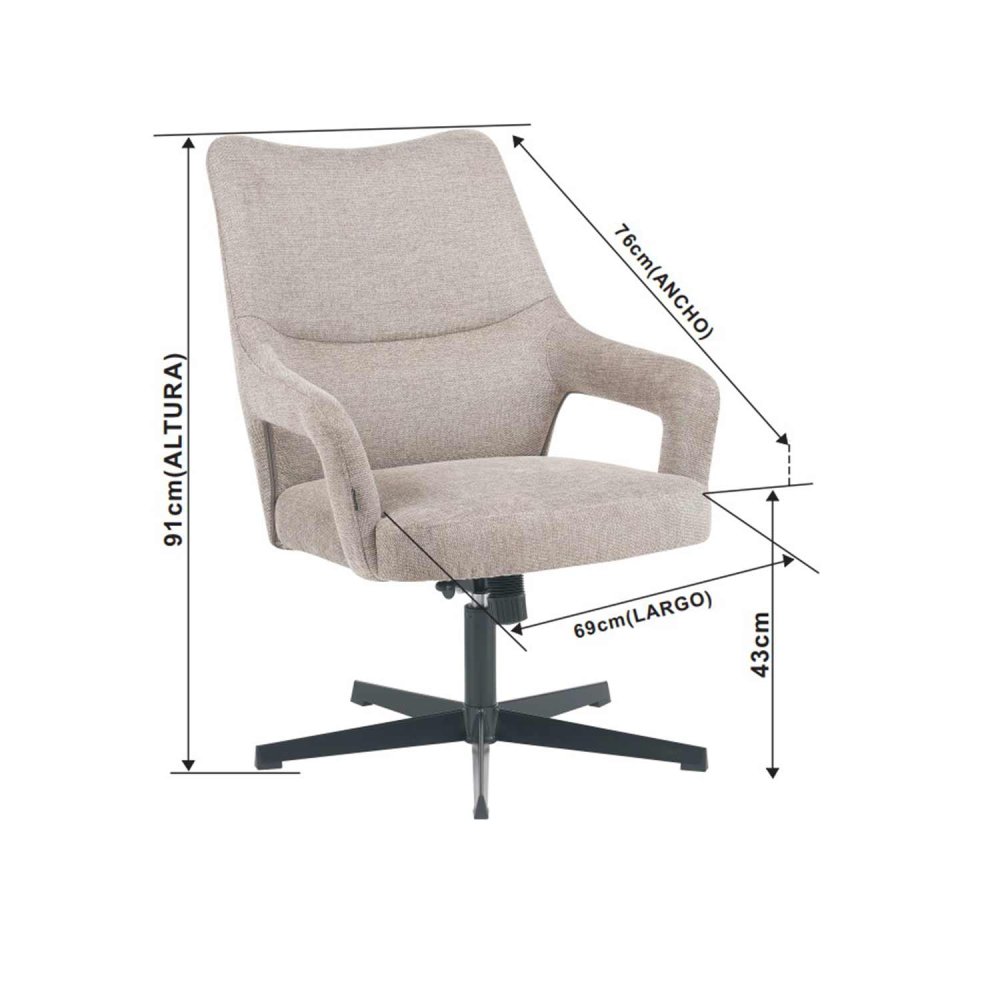 Sillón Turis Arena con Reposapiés - Confort Moderno - UKUKHOME.com