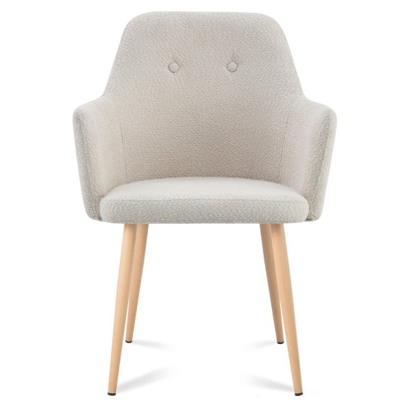 Sillón Olaf Arena Pata Haya - Sillón tapizado moderno y confortable – UKUKHOME.COM 2
