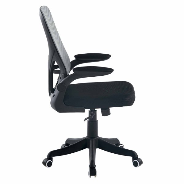 Silla Escritorio Studio Gris Y Negra - Silla de escritorio ergonómica – UKUKHOME.COM 2