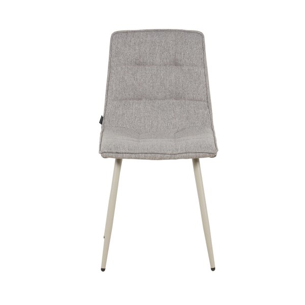 Silla Louise Gris Oscuro Pata Beige - Silla tapizada de diseño moderno – UKUKHOME.COM 2
