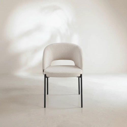 Silla tapizada color arena | Venta de Muebles Online