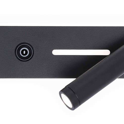 Aplique Led Táctil Negro 19,5Cm Irati - Aplique led - UKUKHOME.com