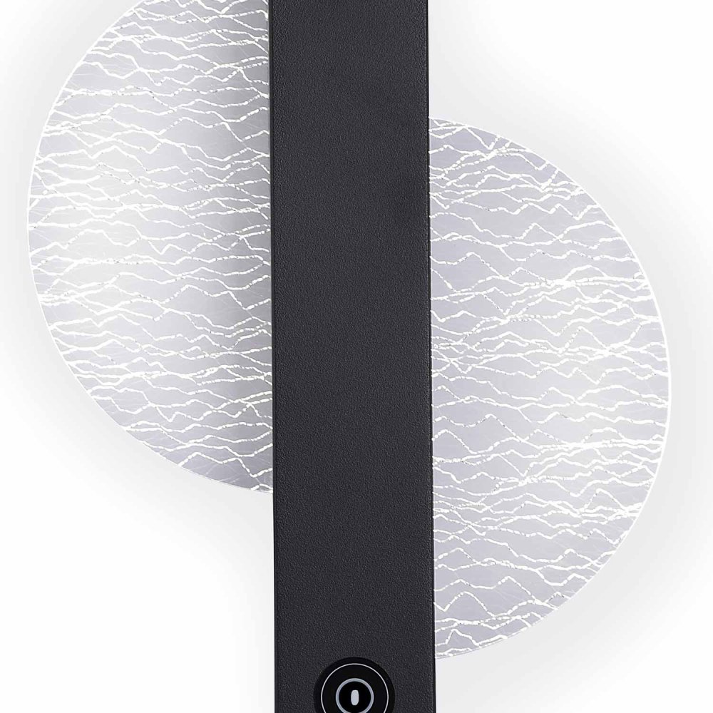 Aplique Led Táctil Negro 25Cm Yanuk - Aplique led - UKUKHOME.com