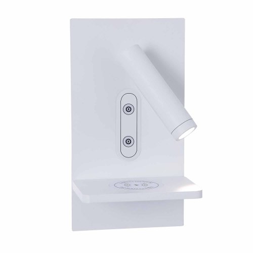 Aplique Led Táctil Blanco con Carga Inalámbrica 22Cm Eron - Aplique led - UKUKHOME.com