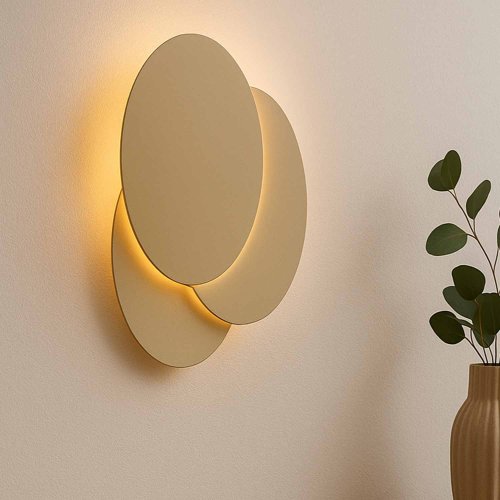 Aplique Led Decorativo Dorado Rumy - Aplique led - UKUKHOME.com