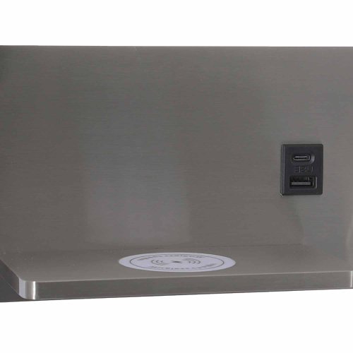 Aplique Led Níquel con Carga Inalámbrica y Usb 30Cm Somni - Aplique led - UKUKHOME.com