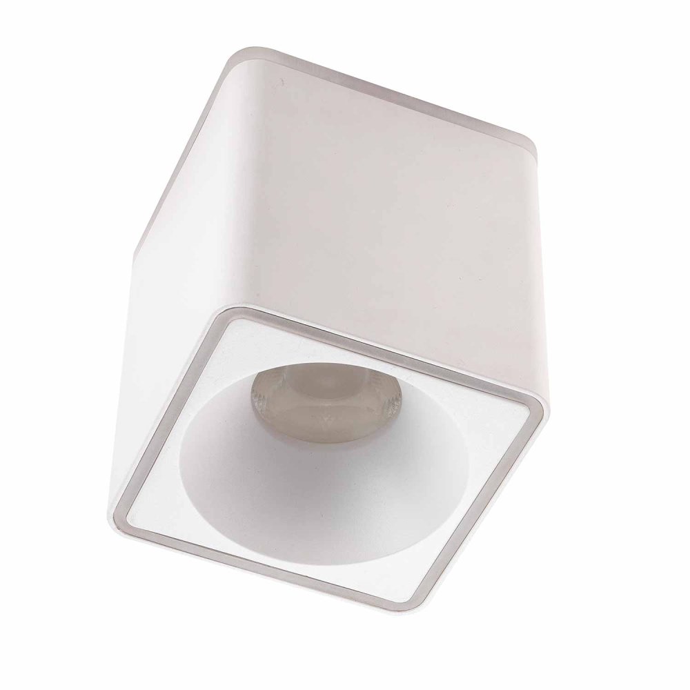 Foco Led de Superficie Cuadrado Ø12Cm color Blanco Rouk - Foco led de superficie - UKUKHOME.com