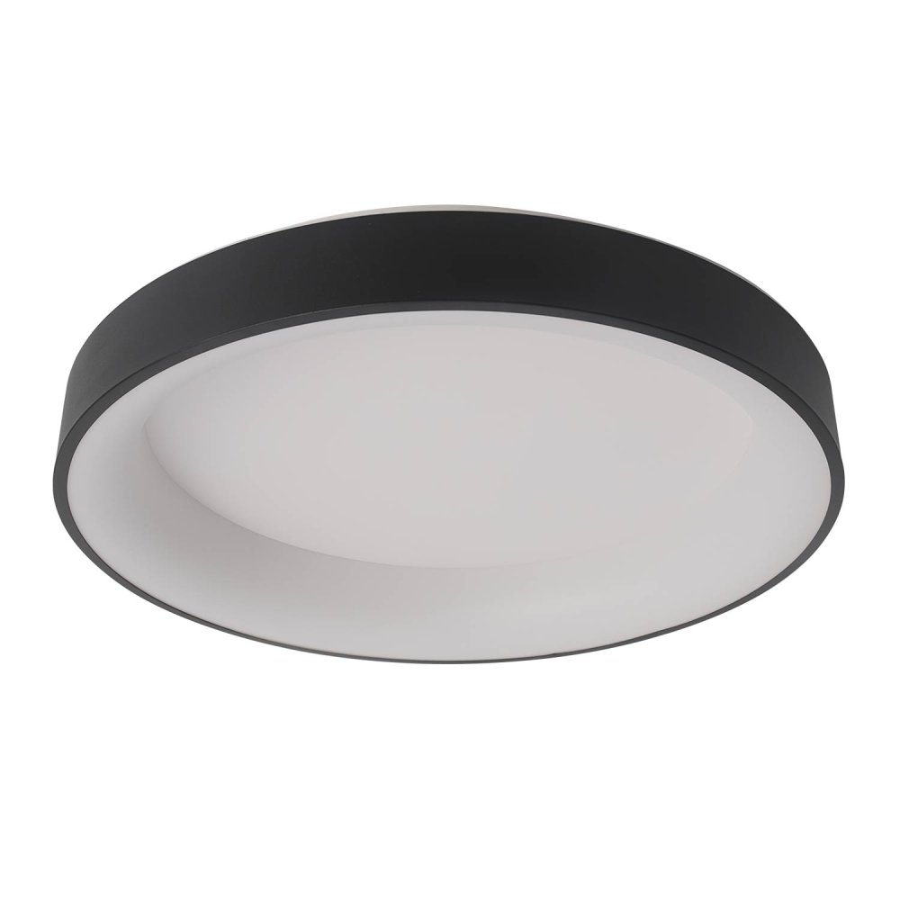 Plafón Led Regulable 50W Ø60Cm color Negro Wesler - Plafón led - UKUKHOME.com