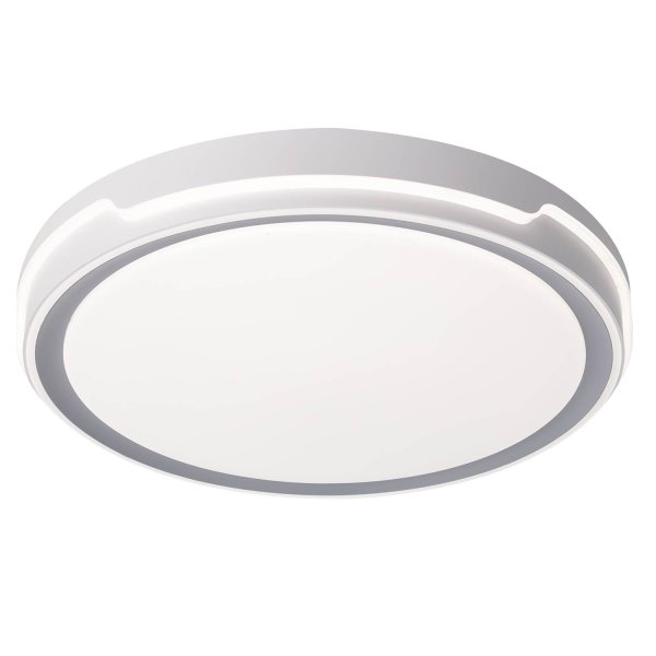 Plafón Led Regulable 53W Ø50Cm color Blanco y Plateado Silver - Plafón led - UKUKHOME.com 2