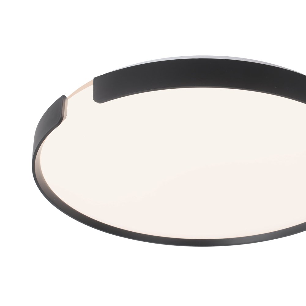 Plafón Led Regulable 35W Ø37Cm color Negro Robby - Plafón led - UKUKHOME.com