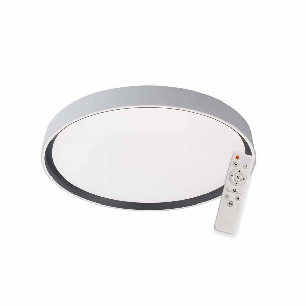 Plafón Led Regulable 68W Ø58Cm color Blanco y Negro Lorens - Plafón led - UKUKHOME.com