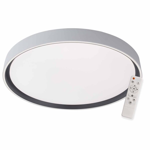 Plafón Led Regulable 106W Ø78Cm color Blanco y Negro Lorens - Plafón led - UKUKHOME.com